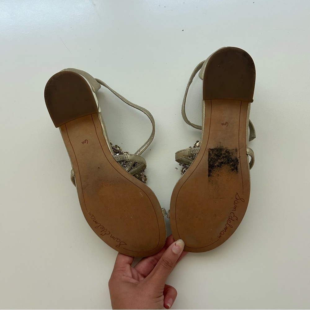 Sam Edelman Women's Rhinestone Sandals - Picture 2 of 3